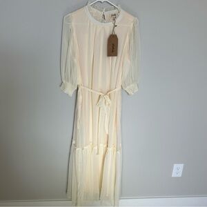 Women’s Listicle Dress, Cream, Large